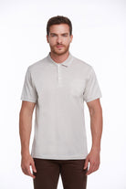 Regular Fit Bone 100% Cotton Polo T-Shirt - MIB