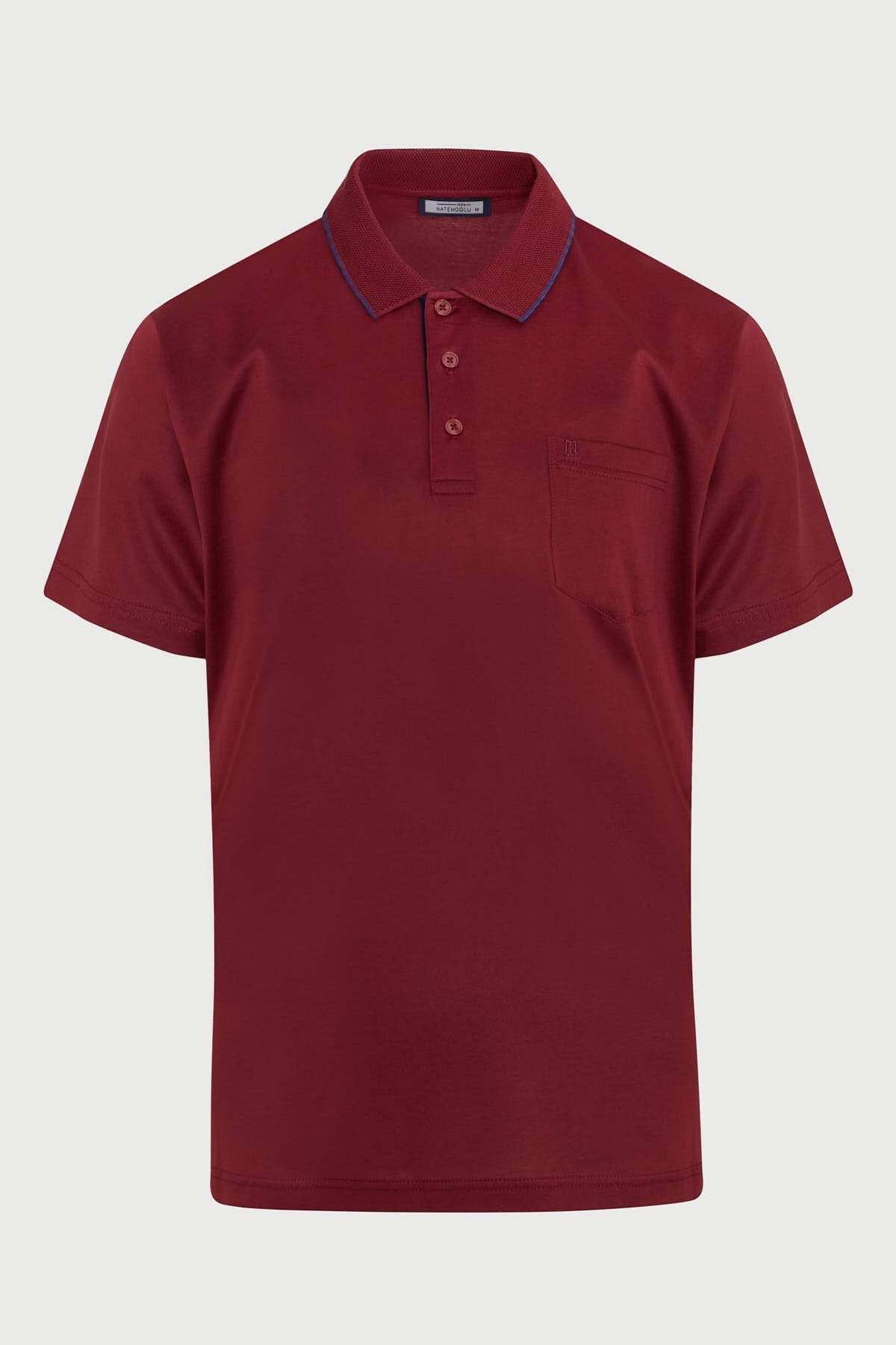 Regular Fit Burgundy 100% Cotton Polo T-Shirt - MIB