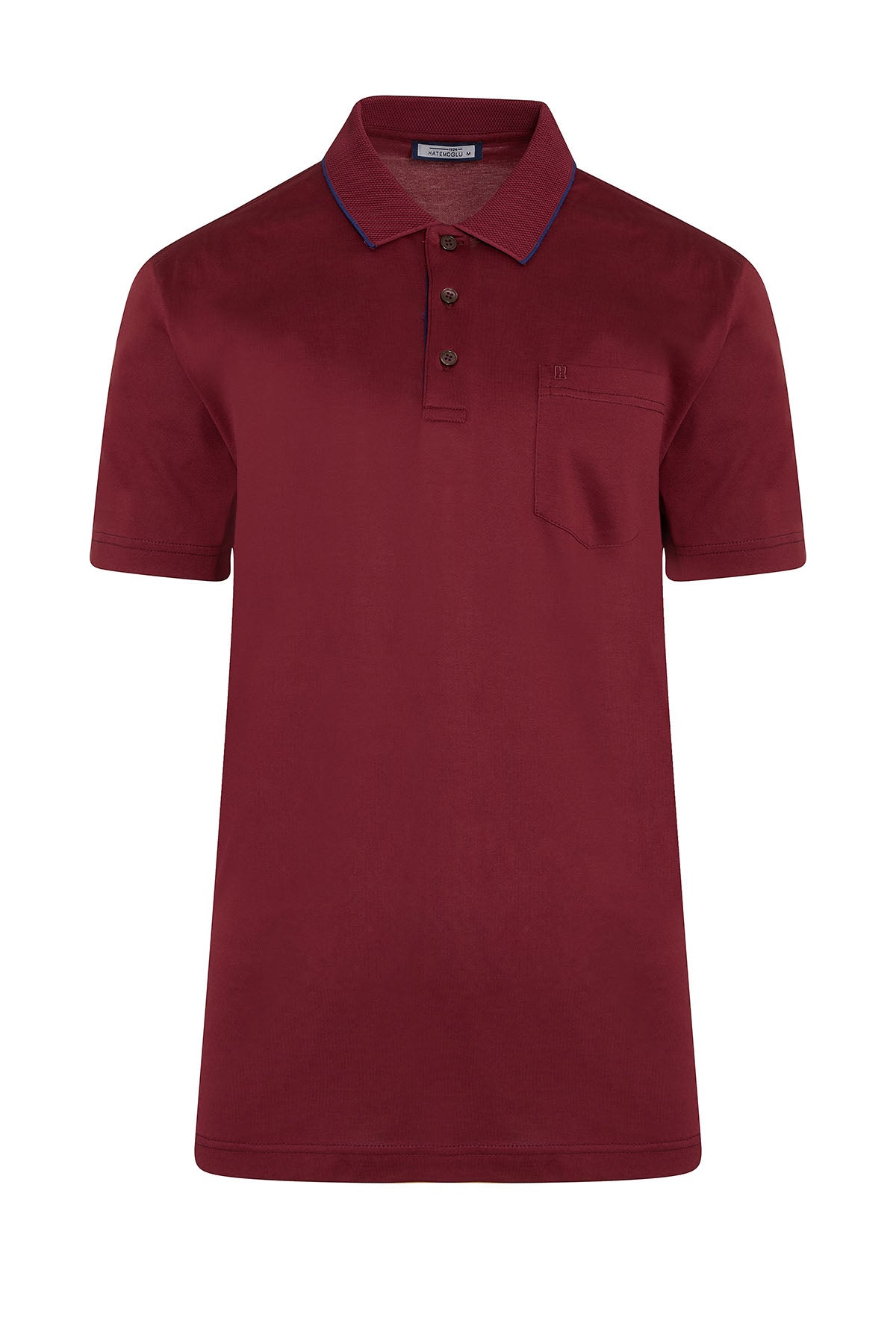 Regular Fit Burgundy Cotton Polo T-Shirt - MIB