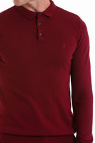 Regular Fit Burgundy Polo Sweater - MIB