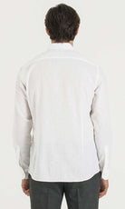 Regular Fit Button Down Long Sleeve Plain Cotton Blend