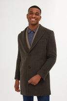 Regular Fit Cachet David Peaked Lapel Wool & Cashmere Blend