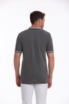 Regular Fit Charcoal Basic Cotton Polo T-Shirt - MIB