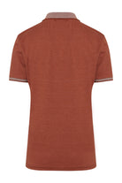 Regular Fit Cinnamon Cotton Blend Polo T-Shirt - MIB