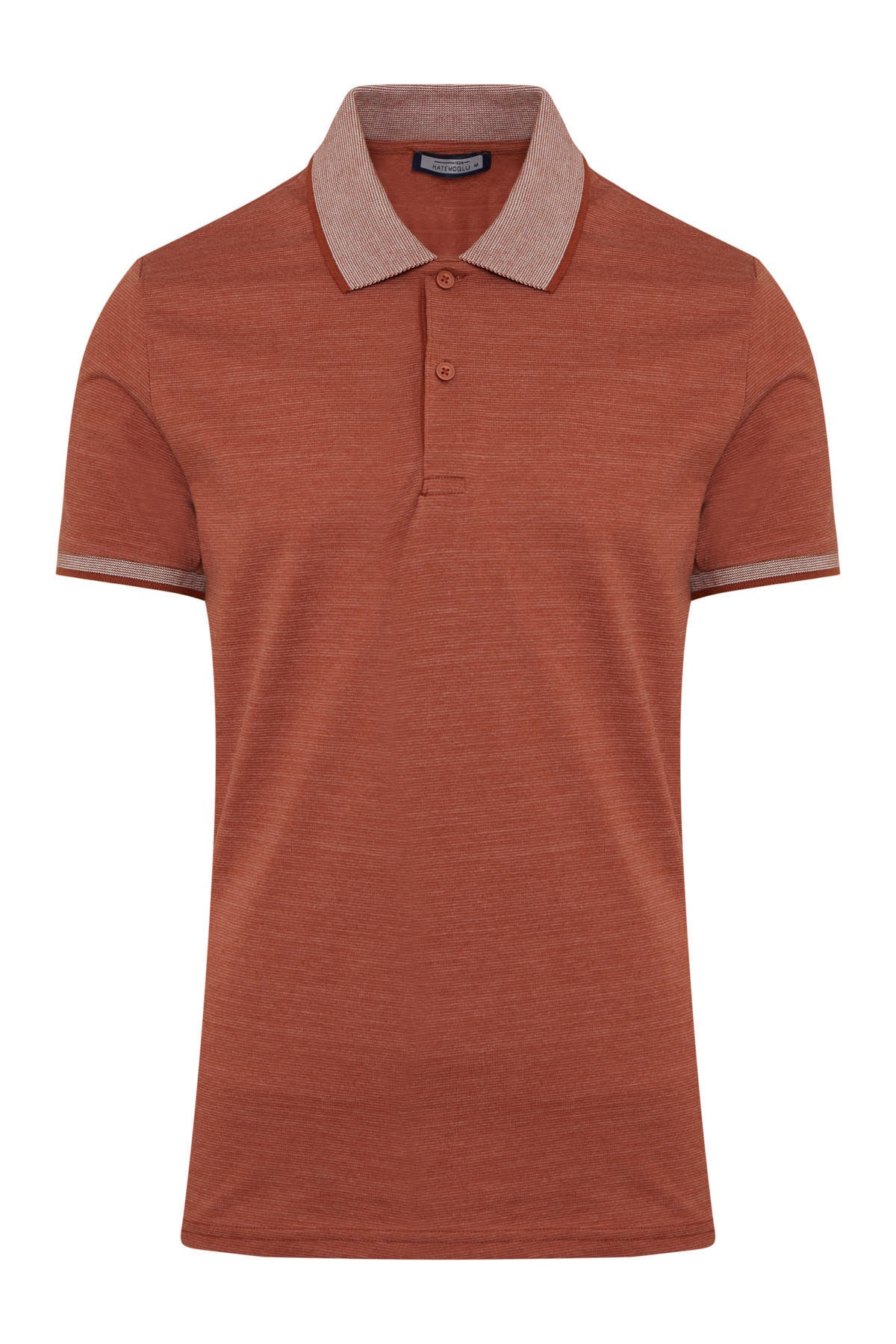 Regular Fit Cinnamon Cotton Blend Polo T-Shirt - MIB