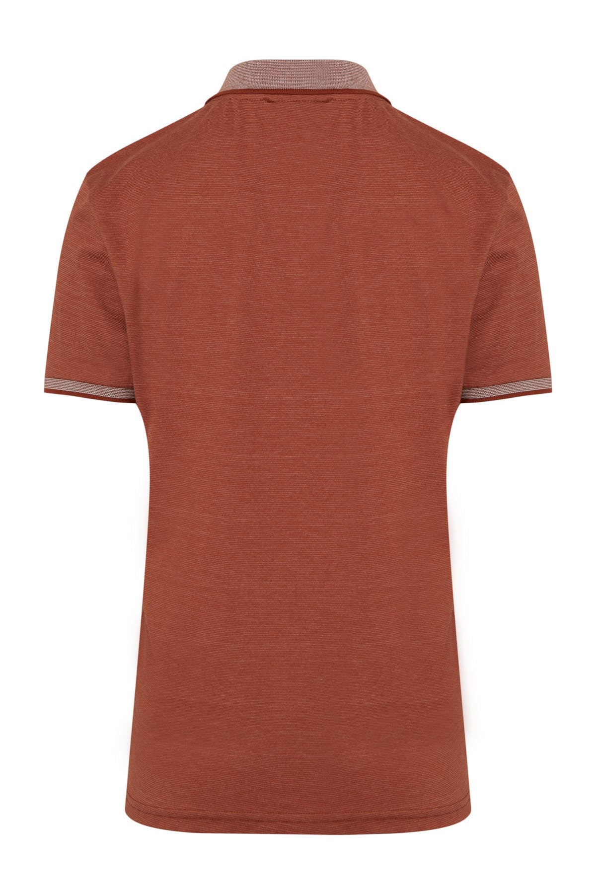 Regular Fit Cinnamon Cotton Blend Polo T-Shirt - MIB