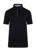 Regular Fit Cotton Black Polo T-Shirt - MIB