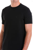 Regular Fit Cotton Blend Black Crewneck T-Shirt - MIB