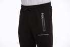 Regular Fit Cotton Blend Black Sweatpants - MIB