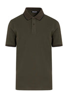 Regular Fit Cotton Blend Khaki Polo T-Shirt - MIB