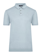 Regular Fit Cotton Blend Light Blue Polo T-Shirt - MIB