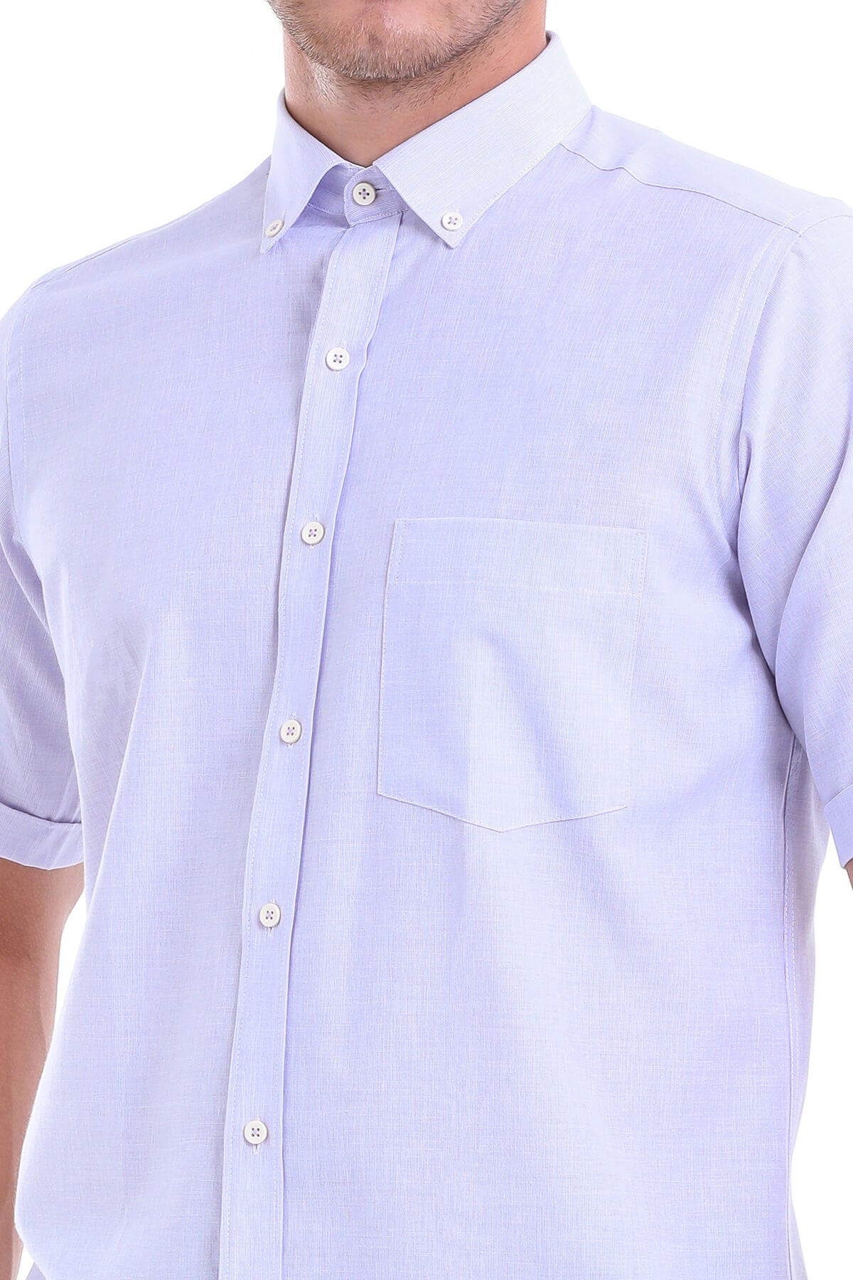 Regular Fit Cotton Blend Lilac Dress Shirt - MIB