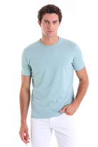 Regular Fit Cotton Blend Mint Crewneck T-Shirt - MIB