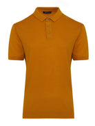 Regular Fit Cotton Blend Mustard Polo T-Shirt - MIB