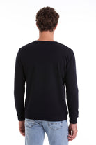 Regular Fit Cotton Blend Navy Crewneck Sweatshirt - MIB