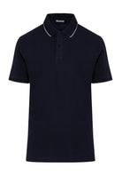 Regular Fit Cotton Blend Navy Polo T-Shirt - MIB