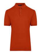 Regular Fit Cotton Blend Orange Polo T-Shirt - MIB