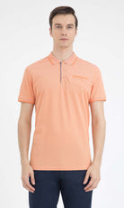 Regular Fit Cotton Blend Orange - White Polo T-Shirt - MIB