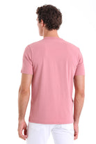 Regular Fit Cotton Blend Pink Crewneck T-Shirt - MIB