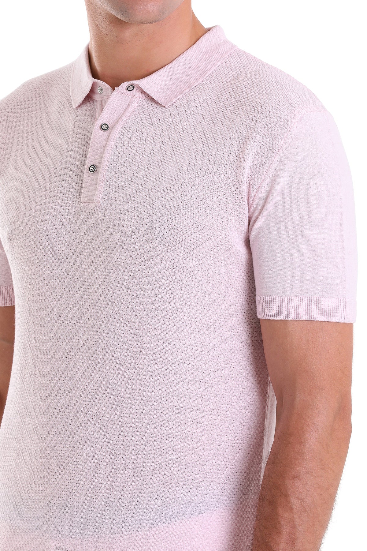 Regular Fit Cotton Blend Pink Polo T-Shirt - MIB