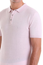 Regular Fit Cotton Blend Pink Polo T-Shirt - MIB