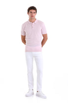 Regular Fit Cotton Blend Pink Polo T-Shirt - MIB