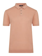 Regular Fit Cotton Blend Salmon Polo T-Shirt - MIB