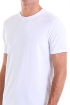 Regular Fit Cotton Blend White Crewneck T-Shirt - MIB