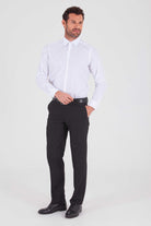 Regular Fit Cotton Blend White Dress Shirt - MIB