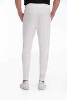 Regular Fit Cotton Blend White Sweatpants - MIB