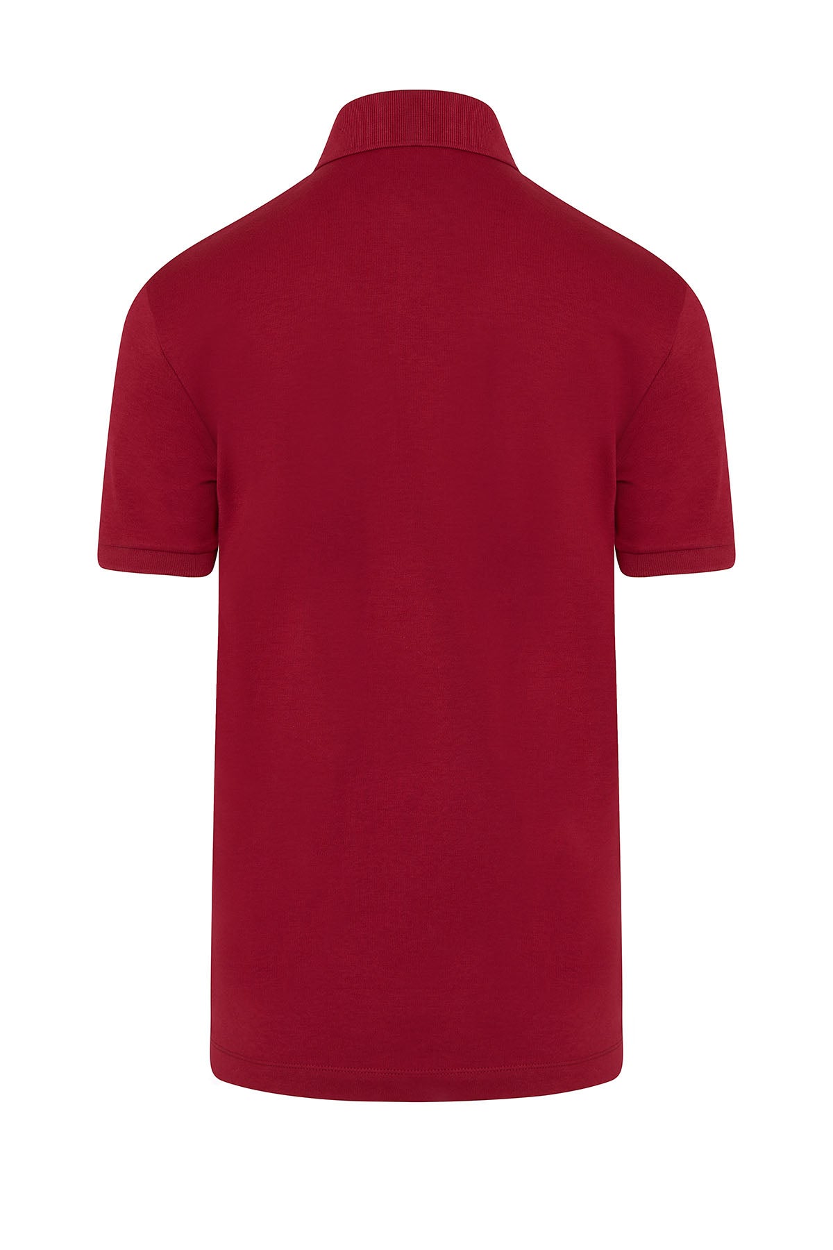 Regular Fit Cotton Burgundy Polo T-Shirt - MIB