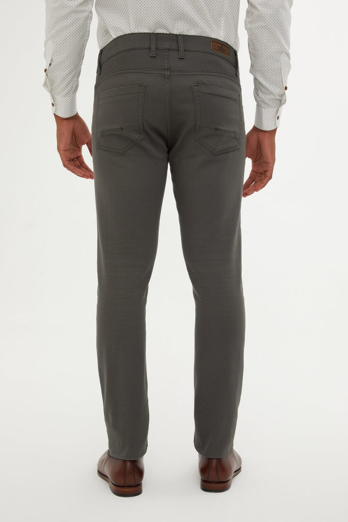 Regular Fit Cotton Dress Pants - SAYKI