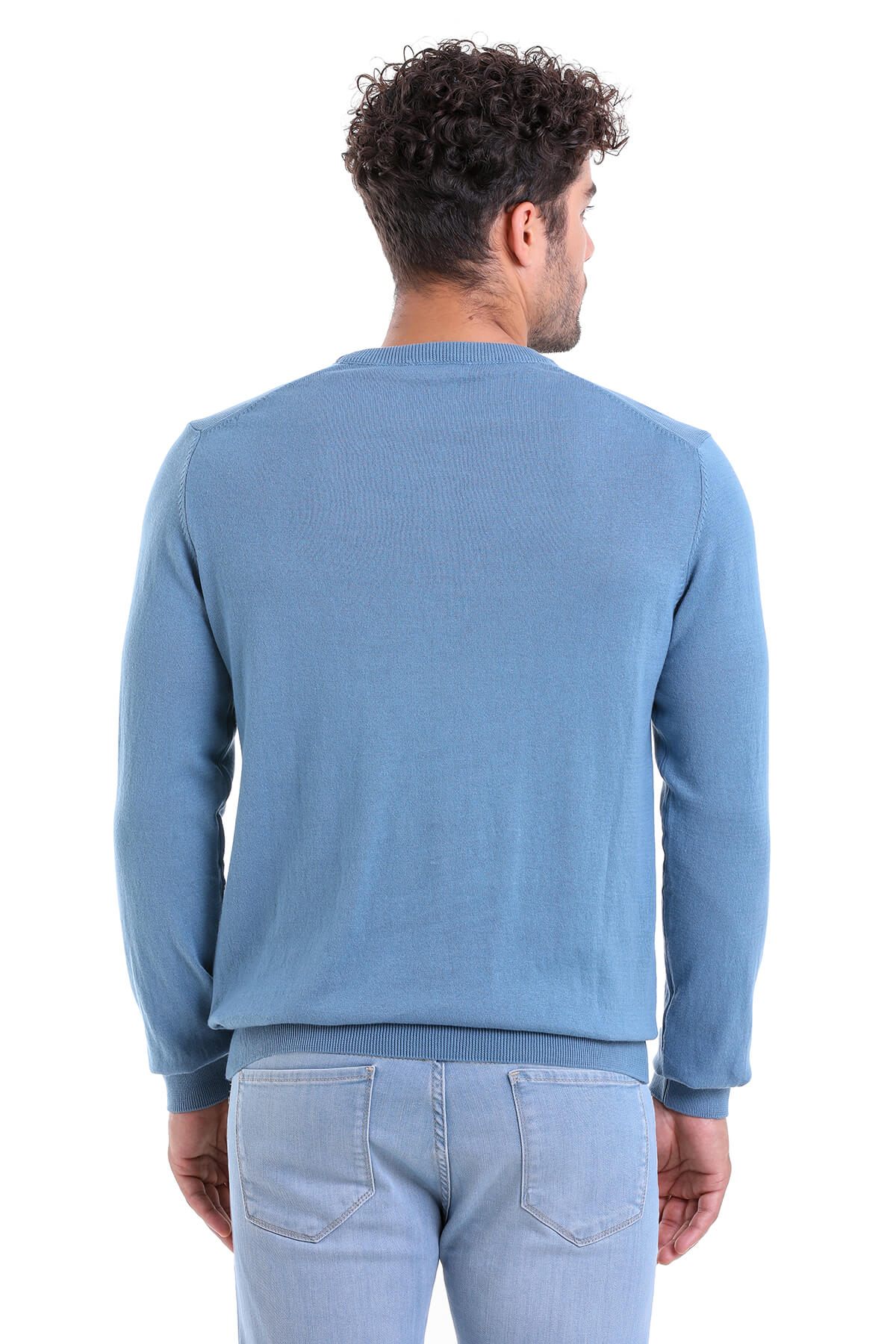 Regular Fit Cotton Mint Crewneck Sweater - MIB