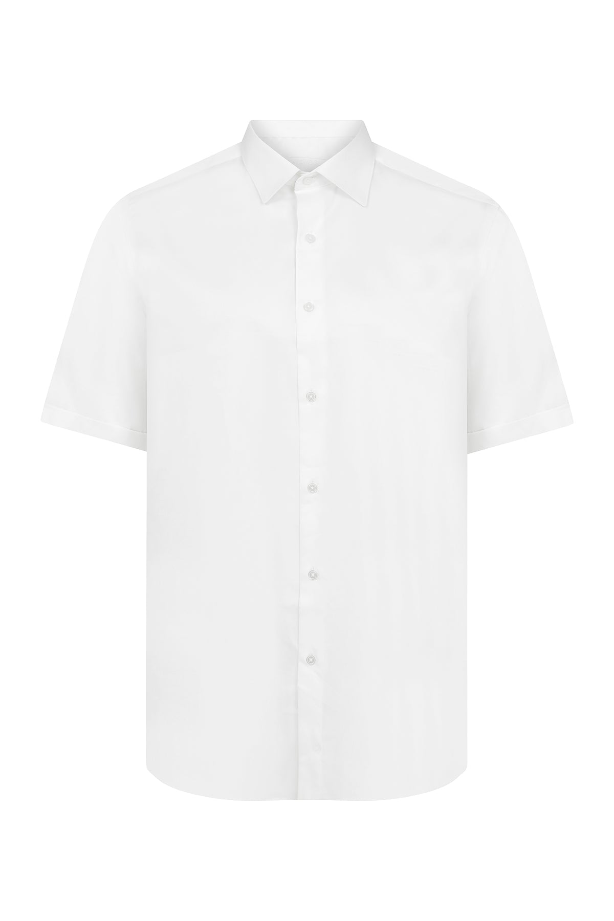 Regular Fit Cotton White Dress Shirt - MIB