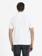 Regular Fit Cotton White Polo T-Shirt - MIB