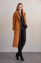 Regular Fit Diana Plain Belted Wool Coat - MIB