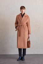 Regular Fit Diana Plain Belted Wool Coat - MIB