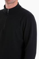 Regular Fit Fleece Black Mock Neck Sweatshirt - MIB