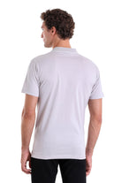 Regular Fit Gray Basic Cotton Polo T-Shirt - MIB