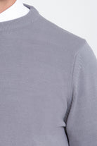 Regular Fit Gray Crewneck Sweater - MIB