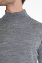 Regular Fit Gray Mock Neck Sweater - MIB