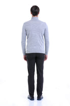 Regular Fit Gray Turtleneck Sweater - MIB