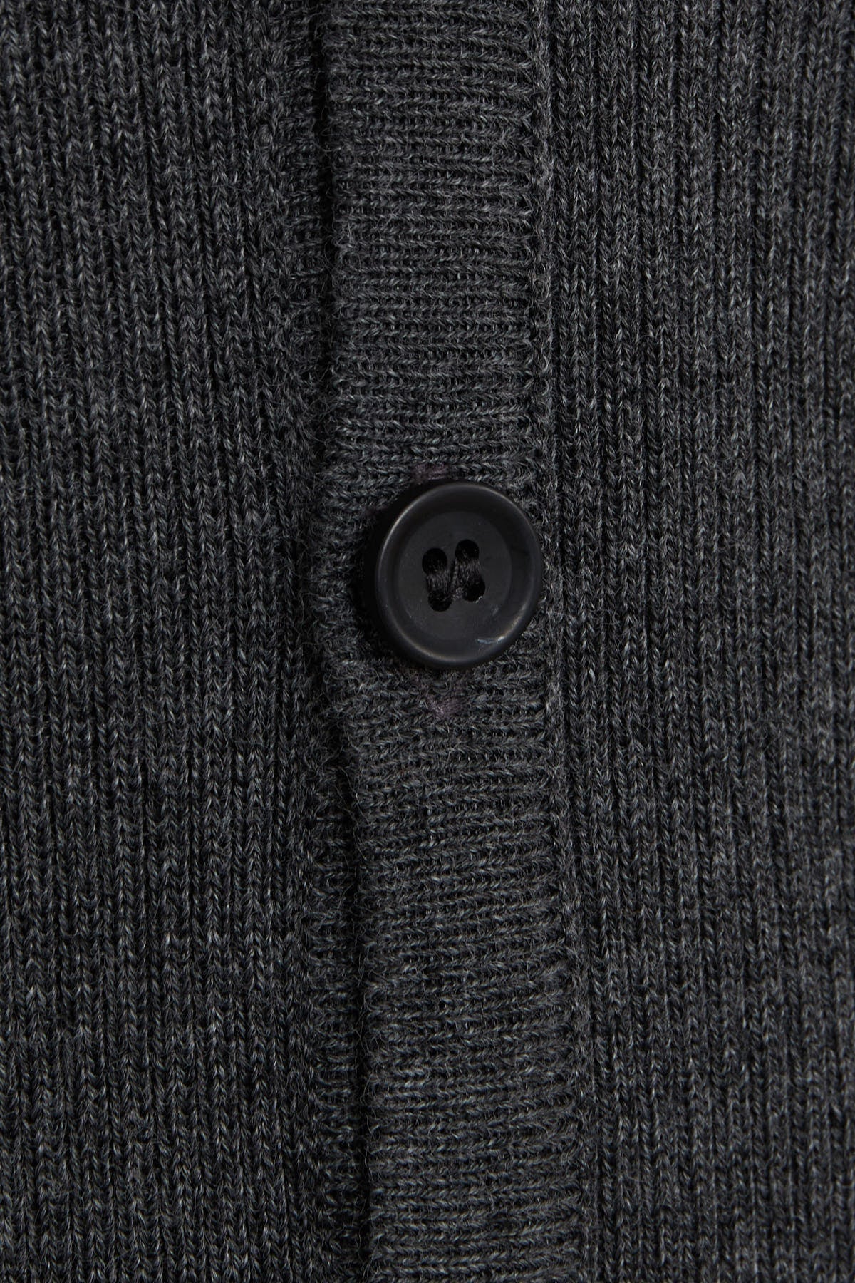 Regular Fit Gray Wool Blend Cardigan - SAYKI