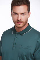 Regular Fit Green 100% Cotton Polo T-Shirt - MIB