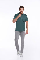 Regular Fit Green 100% Cotton Polo T-Shirt - MIB