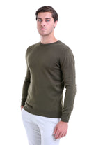 Regular Fit Green Crewneck Sweater - MIB