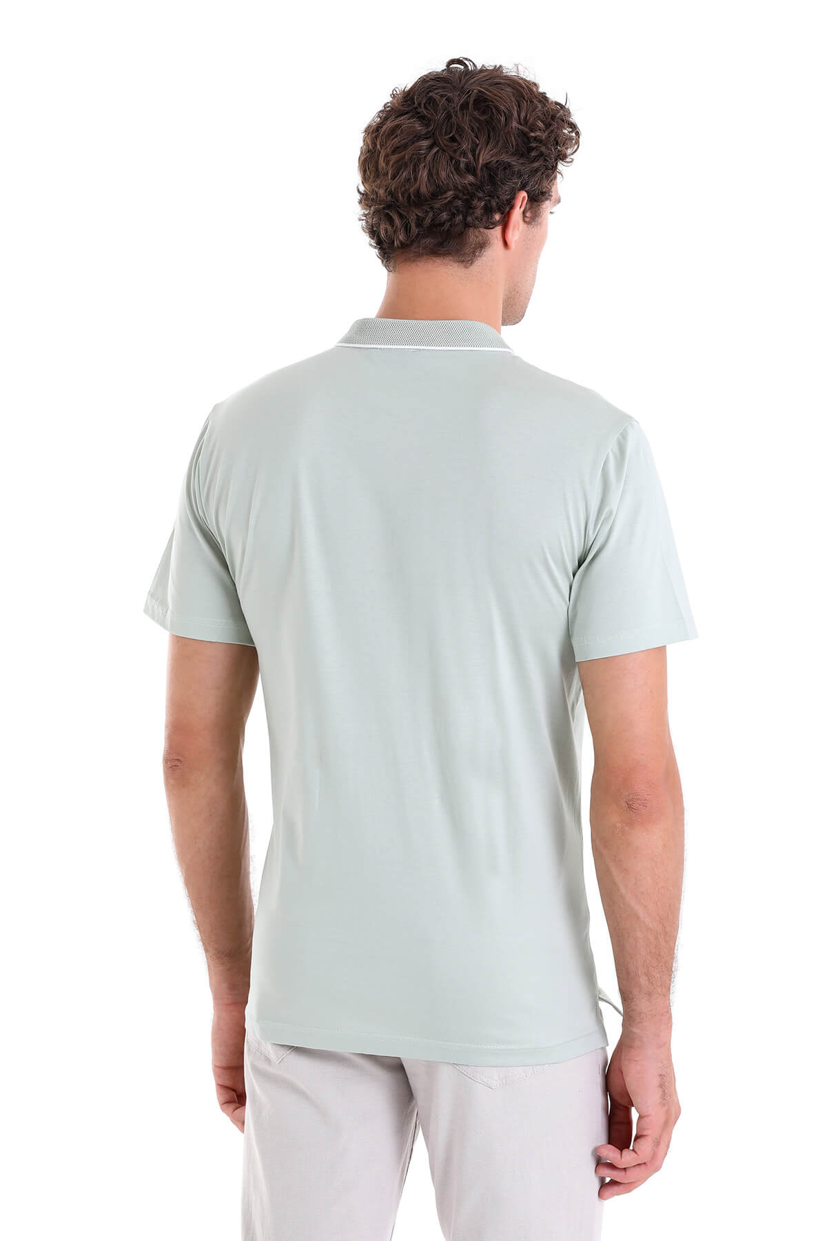 Regular Fit Green Vetiver 100% Cotton Polo T-Shirt - MIB