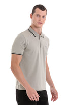 Regular Fit Green Vetiver Basic Cotton Polo T-Shirt - MIB