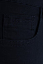 Regular Fit High Waist Cotton Navy Denim - MIB