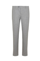 Regular Fit High Waist Gray Melange Wool Dress Pants - MIB